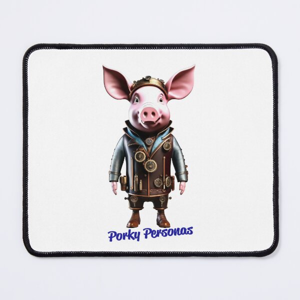 Item preview, Porky Personas Funny Pig Characters Steampunk designed and sold by Drone-tees.