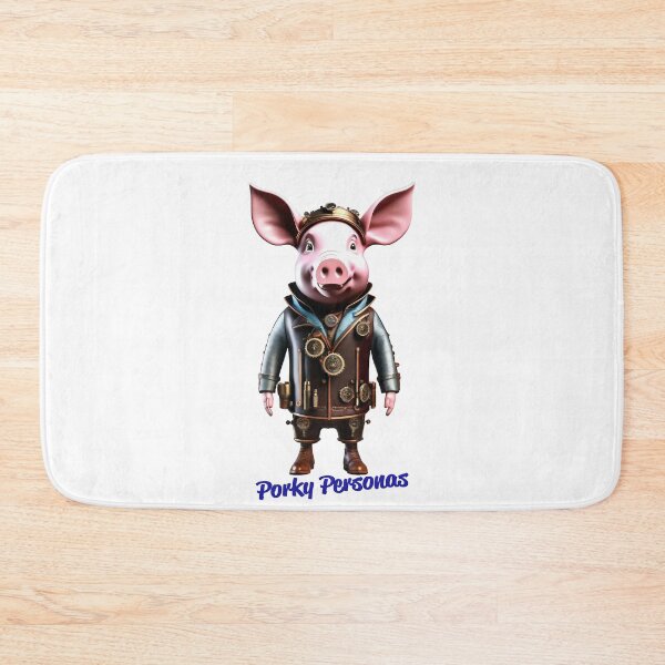 Item preview, Porky Personas Funny Pig Characters Steampunk designed and sold by Drone-tees.