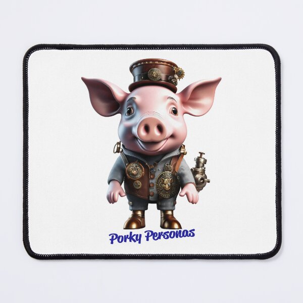 Item preview, Porky Personas Funny Pig Characters Steampunk designed and sold by Drone-tees.