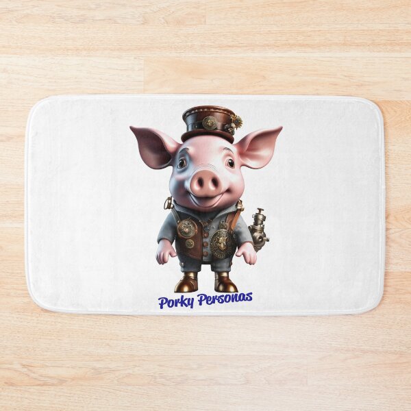 Item preview, Porky Personas Funny Pig Characters Steampunk designed and sold by Drone-tees.
