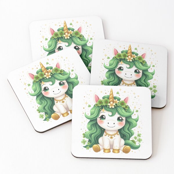 Item preview, st patrick's unicorn designed and sold by jkrphoto.