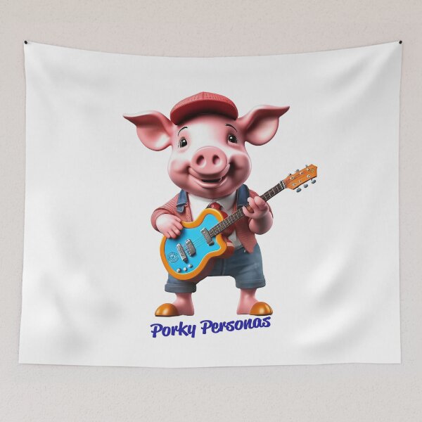 Artikelvorschau, Porky Personas Lustige Schweinefiguren entworfen und verkauft von Drone-tees.