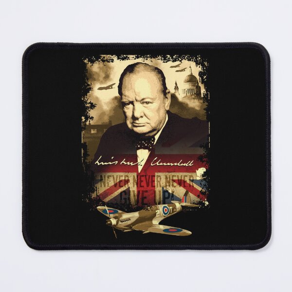 Item preview, "Never, Never, Never, Give Up"  Winston Churchill. designed and sold by trueblue2.