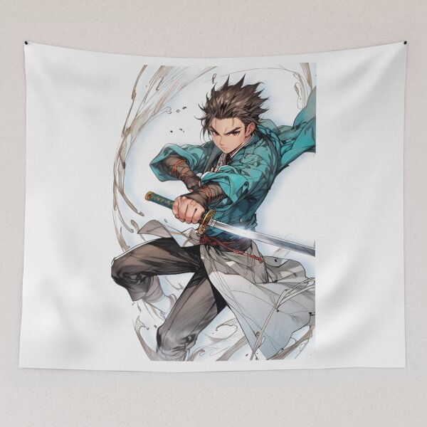Item preview, Fierce Anime Swordsman designed and sold by Ritik11.