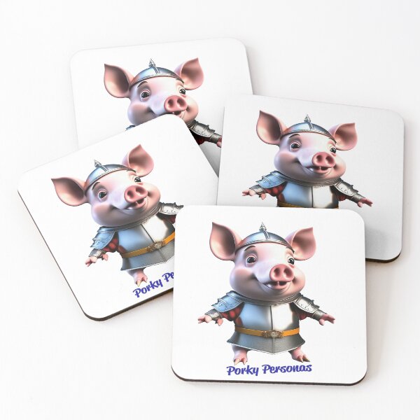 Artikelvorschau, Porky Personas Lustige Schweinefiguren entworfen und verkauft von Drone-tees.