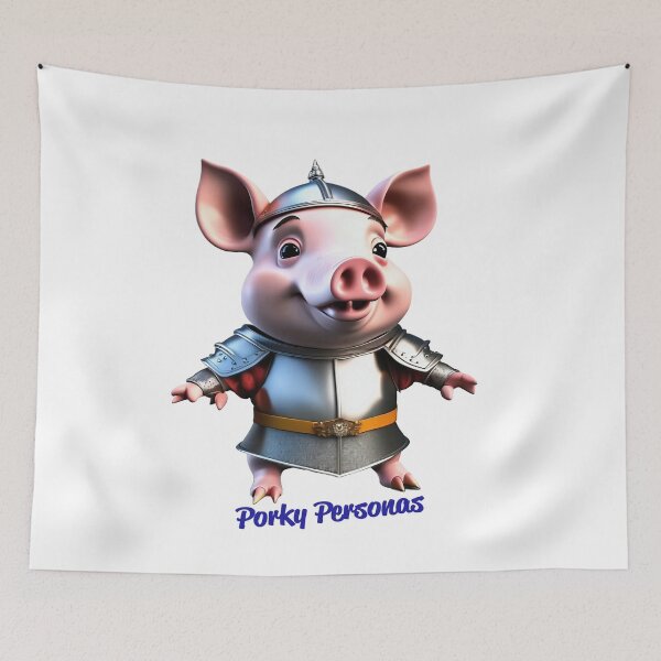 Item preview, Porky Personas Funny Pig Characters designed and sold by Drone-tees.