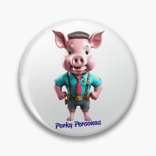 Item preview, Porky Personas Funny Pig Characters designed and sold by Drone-tees.