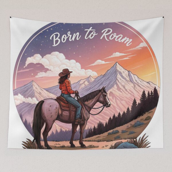 Item preview, Born To Roam, Adventure Awaits, Wanderlust, Travel More, Explore The World, Roam Free designed and sold by PixelStoneDesign .