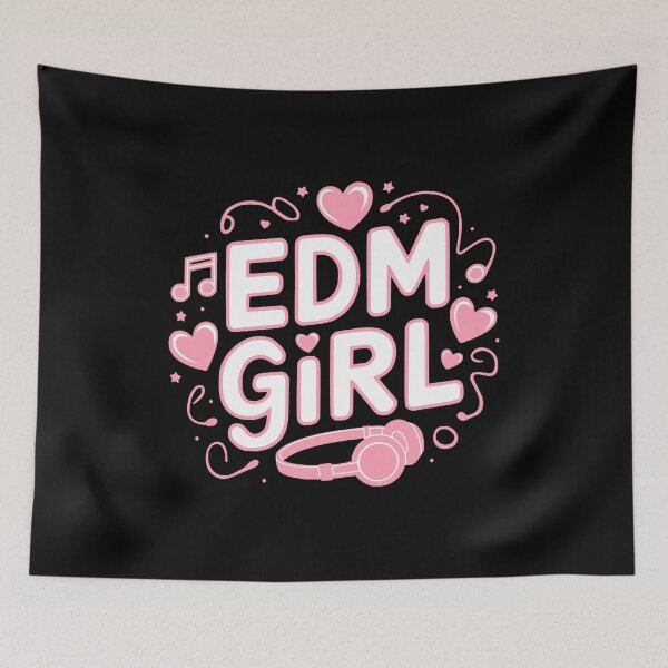 Item preview, EDM Girl! Pink Girly Electronic Music Lover designed and sold by PMCreative.