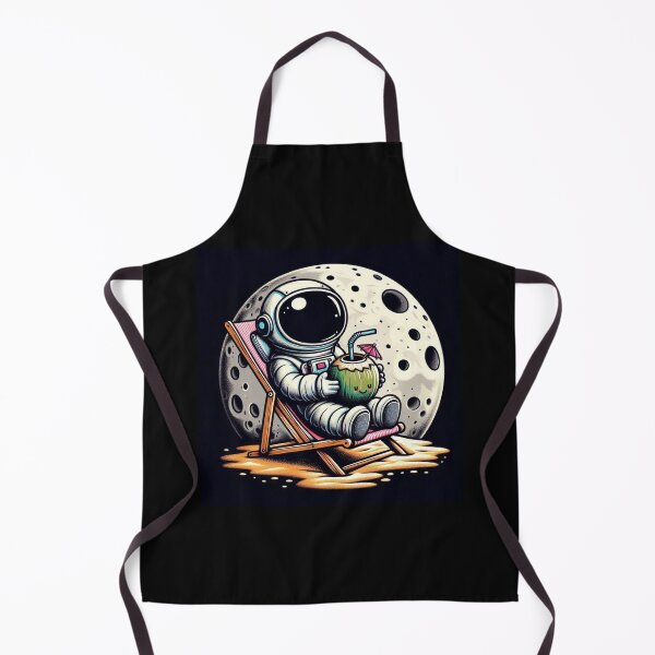 Item preview, Astronaut Relaxing on the Moon – Cosmic Beach Vibes designed and sold by TrilogyMerch.