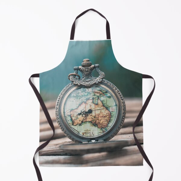 Item preview, Blue-Green Antique Pocket Watch with Australian Map designed and sold by CountyKent.