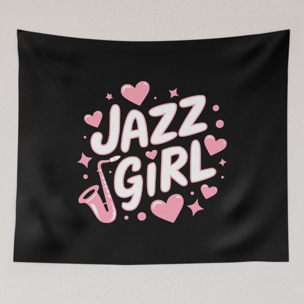 Item preview, Jazz Girl! Pink Girly Saxophone Music Lover designed and sold by PMCreative.