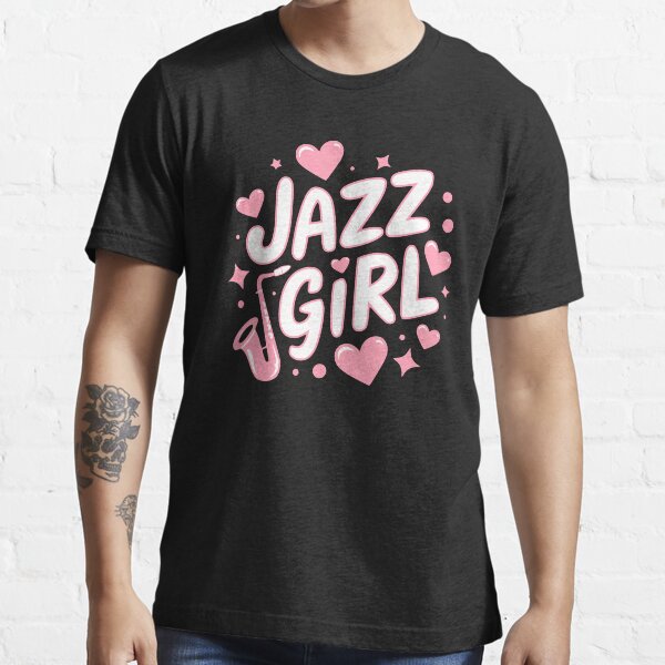 Item preview, Jazz Girl! Pink Girly Saxophone Music Lover designed and sold by PMCreative.