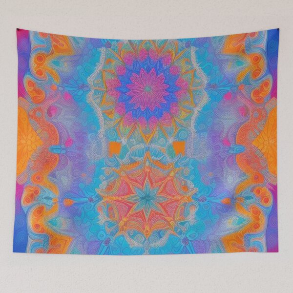 Item preview, pattern colorful mandala designed and sold by Only Good Vibes.