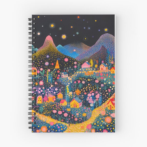 Item preview, Polka Dot Mountains Floral Landscape designed and sold by Neika Shimm Designs.
