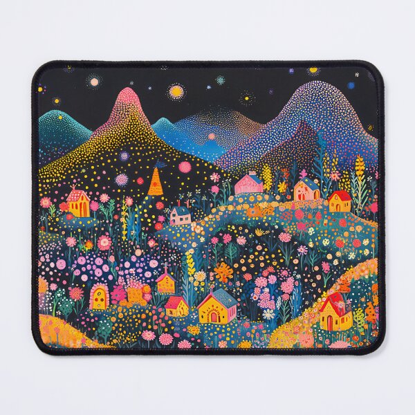 Item preview, Polka Dot Mountains Floral Landscape designed and sold by Neika Shimm Designs.