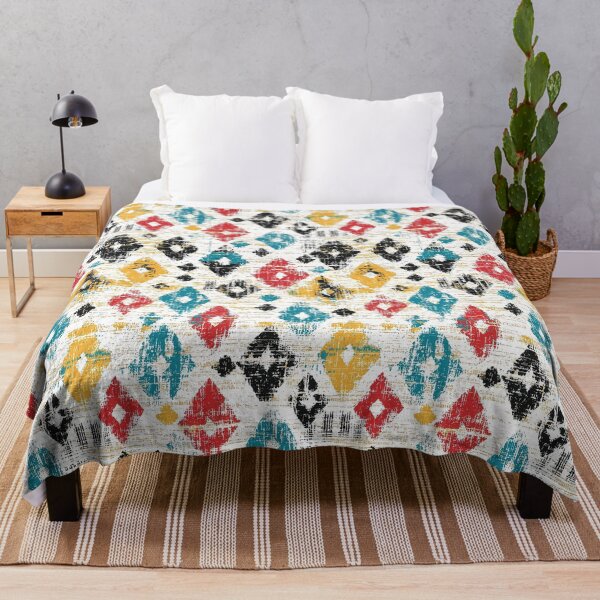 Item preview, Expressive diamond shapes with ikat aesthetics designed and sold by Piotrek0001.