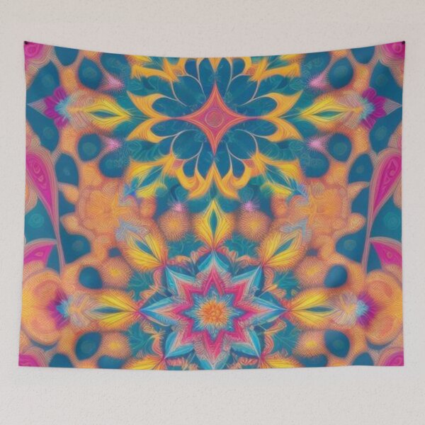 Item preview, pattern colorful mandala designed and sold by Only Good Vibes.