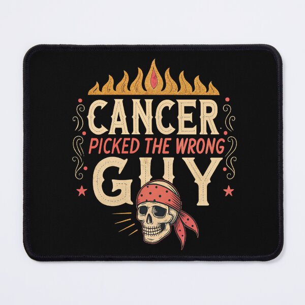 Item preview, Cancer Picked A Wrong Guy Vintage Tattoo designed and sold by SignumShop.