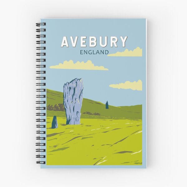 Item preview, Avebury England Travel Art Vintage designed and sold by KrisSidDesigns.