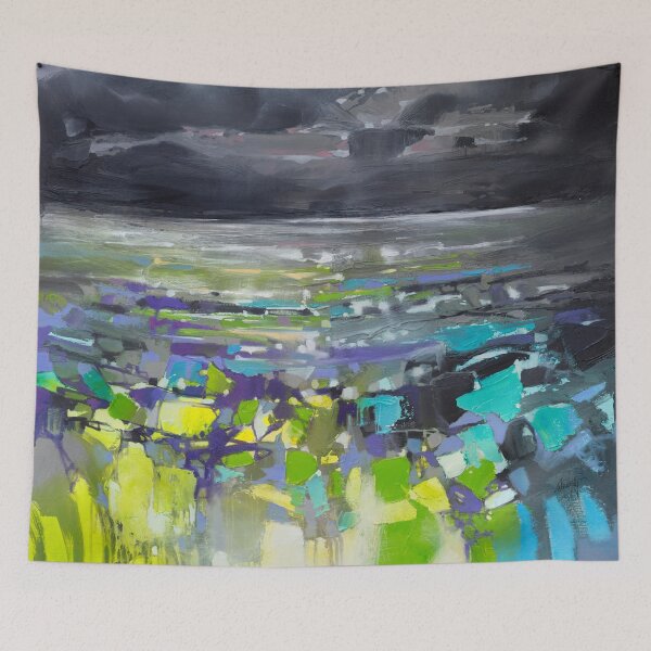Item preview, 'Dark Energy 1' semi abstract oil painting designed and sold by scottnaismith.