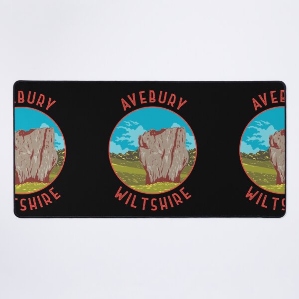 Item preview, Avebury Wiltshire Stone Circle Retro Distressed Circle designed and sold by KrisSidDesigns.
