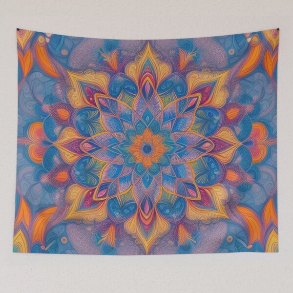 Item preview, pattern colorful mandala designed and sold by Only Good Vibes.