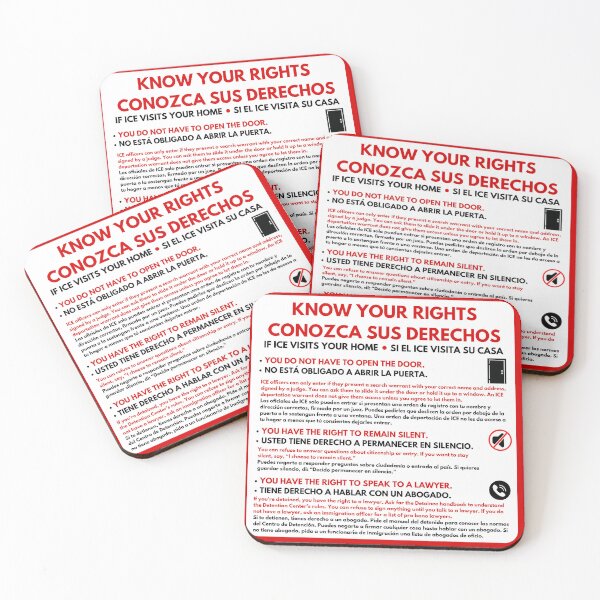 Item preview, KNOW YOUR RIGHTS | CONOZCA SUS DERECHOS designed and sold by Resistance Renaissance.