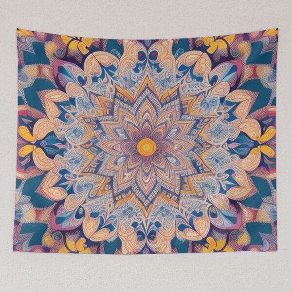 Item preview, pattern colorful mandala designed and sold by Only Good Vibes.