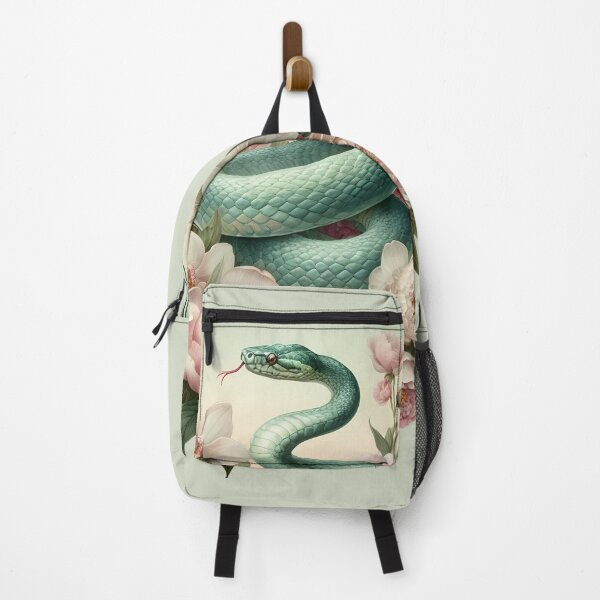 Vista previa del artículo con la obra «Serpiente entre Peonias y Orquídeas», diseñado y vendido por kmzcl.