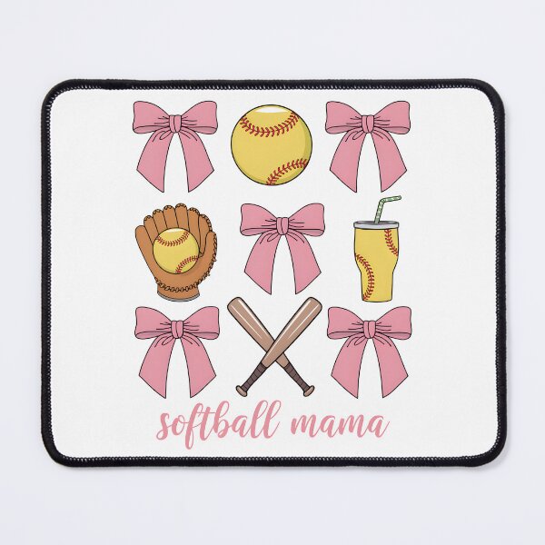 Item preview, Cute Softball Mama Design – Feminine Sports Lover Illustration designed and sold by Snifferius.