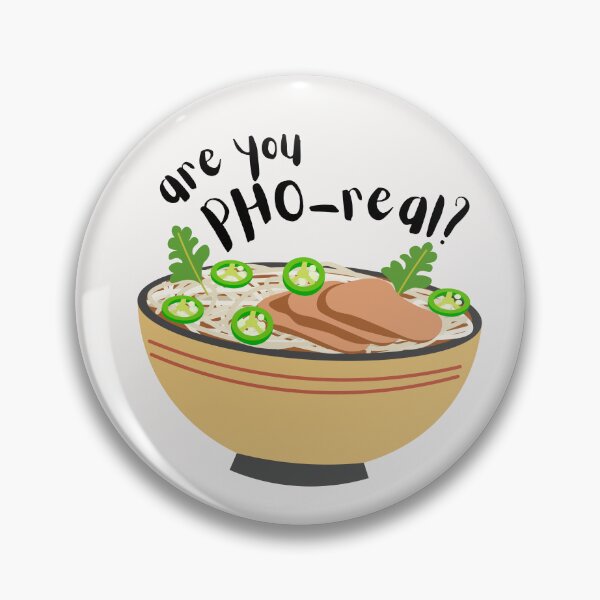 Item preview, Are You Pho-Real? Funny Print in White – Perfect for Food Lovers designed and sold by stxaris.