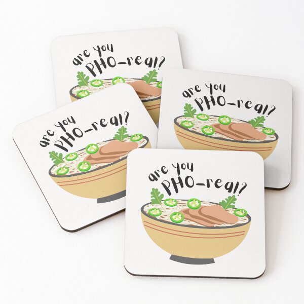 Item preview, Are You Pho-Real? Funny Print in White – Perfect for Food Lovers designed and sold by stxaris.