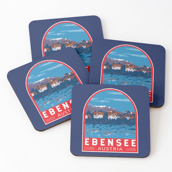 Item preview, Ebensee Austria Travel Art Emblem designed and sold by KrisSidDesigns.