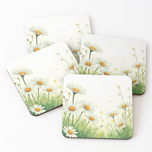 Item preview, Whispers of Spring – Watercolor Daisy Flowers in Bloom designed and sold by twisted-dot.