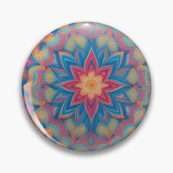 Item preview, pattern colorful mandala designed and sold by Only Good Vibes.