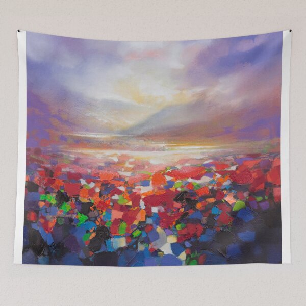 Item preview, 'Red Proximity' semi abstract oil painting designed and sold by scottnaismith.