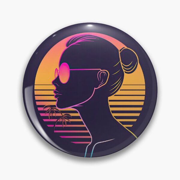 Item preview, Synthwave Sunset Girl designed and sold by SvetlanaArt.