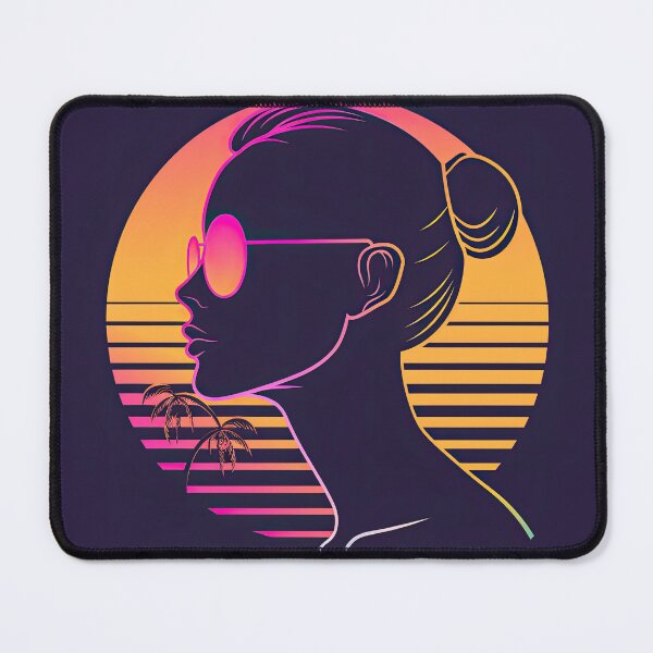 Item preview, Synthwave Sunset Girl designed and sold by SvetlanaArt.