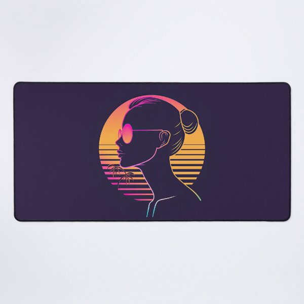 Item preview, Synthwave Sunset Girl designed and sold by SvetlanaArt.