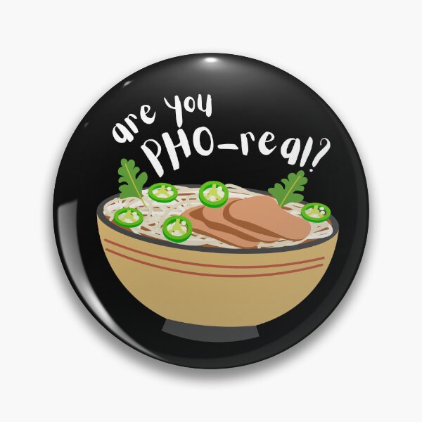 Item preview, Copy of Are You Pho-Real? Funny Print in Black – Perfect for Food Lovers designed and sold by stxaris.