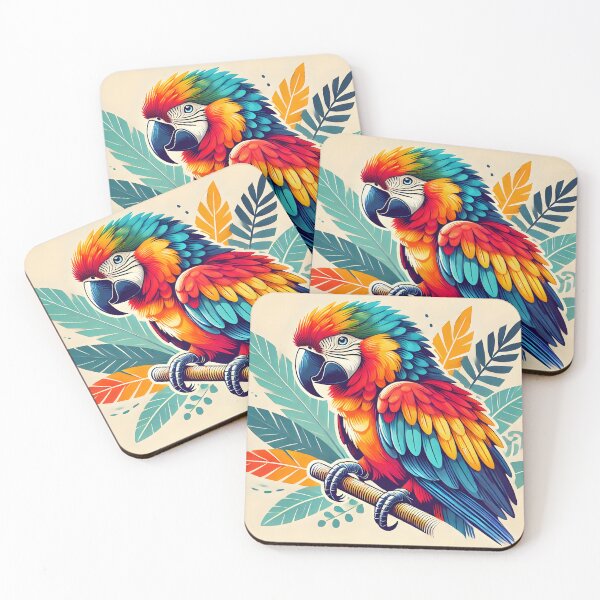 Item preview, Captivating Ara Parrot Art designed and sold by inkNext.