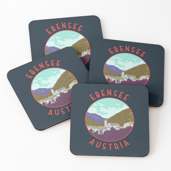 Item preview, Ebensee Austria Retro Distressed Circle designed and sold by KrisSidDesigns.
