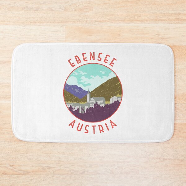 Item preview, Ebensee Austria Retro Distressed Circle designed and sold by KrisSidDesigns.