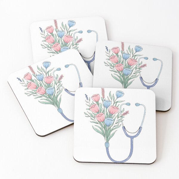Item preview, Flower Stethoscope – Cute Floral Nurse Aesthetic designed and sold by Cheerhub.