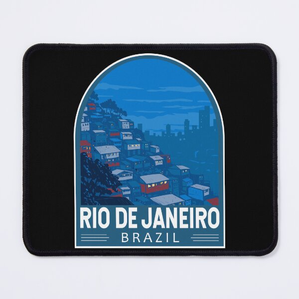 Item preview, Rio De Janeiro Brazil Favela Travel Art Emblem designed and sold by KrisSidDesigns.