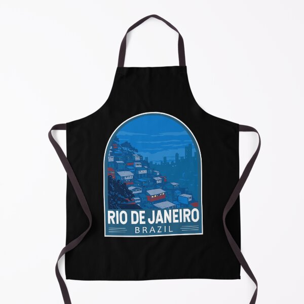 Item preview, Rio De Janeiro Brazil Favela Travel Art Emblem designed and sold by KrisSidDesigns.
