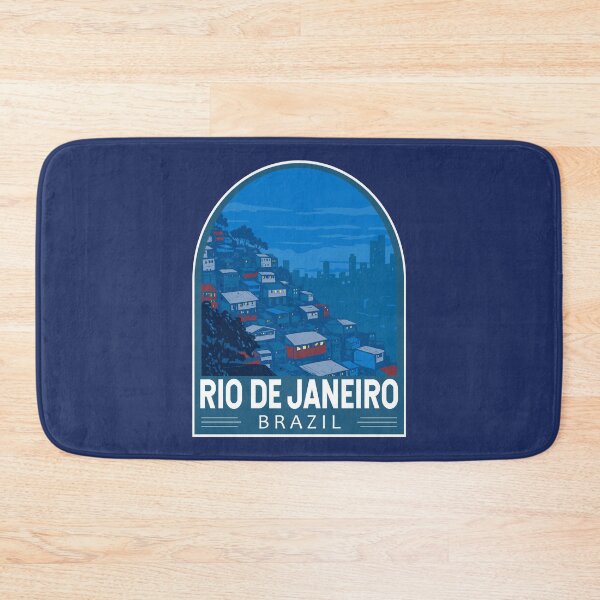 Item preview, Rio De Janeiro Brazil Favela Travel Art Emblem designed and sold by KrisSidDesigns.