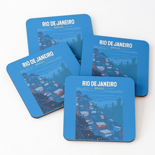 Item preview, Rio De Janeiro Brazil Favela Travel Art Vintage designed and sold by KrisSidDesigns.