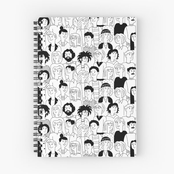 Item preview, A diverse multiethnic group of doodle people designed and sold by ElenaKud.
